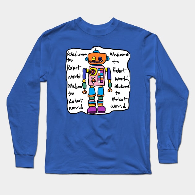 humanoid robot Long Sleeve T-Shirt by zzzozzo